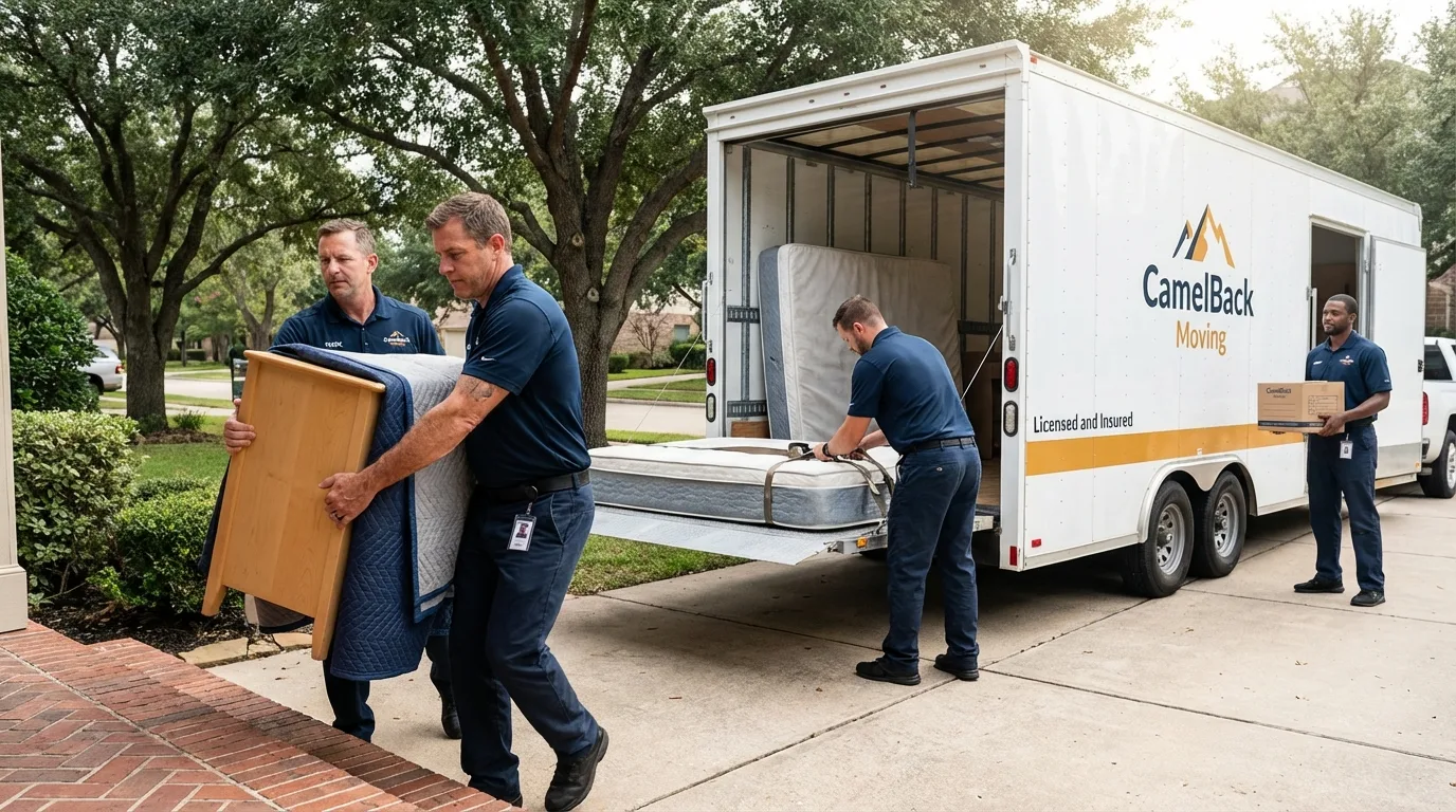 Crew loading residential truck for cross-state move from Hopkinsville, KY
