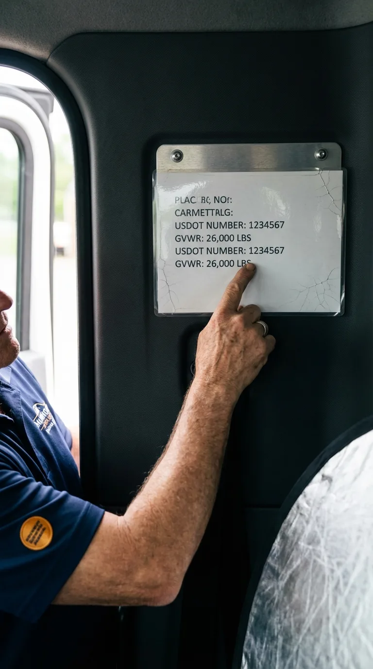 USDOT licensing placard verification in Hopkinsville